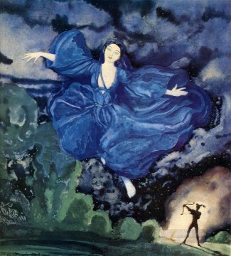 コンスタンチン・ソモフ Painting - 青い鳥 コンスタンチン・ソモフ